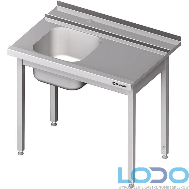 STÓŁ ZAŁADOWCZY JEDNOKOMOROWY BEZ PÓŁKI DO ZMYWARKI KAPTUROWEJ SILANOS 1000/730/900mm
