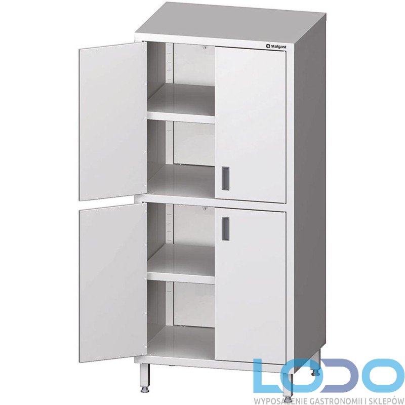 Szafa magazynowa z dwiema parami drzwi skrzydłowych STALGAST 1200x500x2000 mm