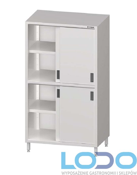 Szafa magazynowa z dwiema parami drzwi suwanych STALGAST 800x500x2000 mm