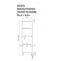 Szafa magazynowa z dwiema parami drzwi suwanych STALGAST 800x600x2000 mm