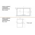 SZAFKA WISZĄCA Z DRZWIAMI SKRZYDŁOWYMI STALGAST 500x300x600mm