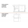 SZAFKA WISZĄCA Z DRZWIAMI SUWANYMI STALGAST 1000x300x600mm