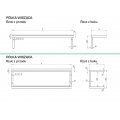 PÓŁKA WISZĄCA WZMOCNIONA POJEDYNCZA STALGAST 800x300x250mm