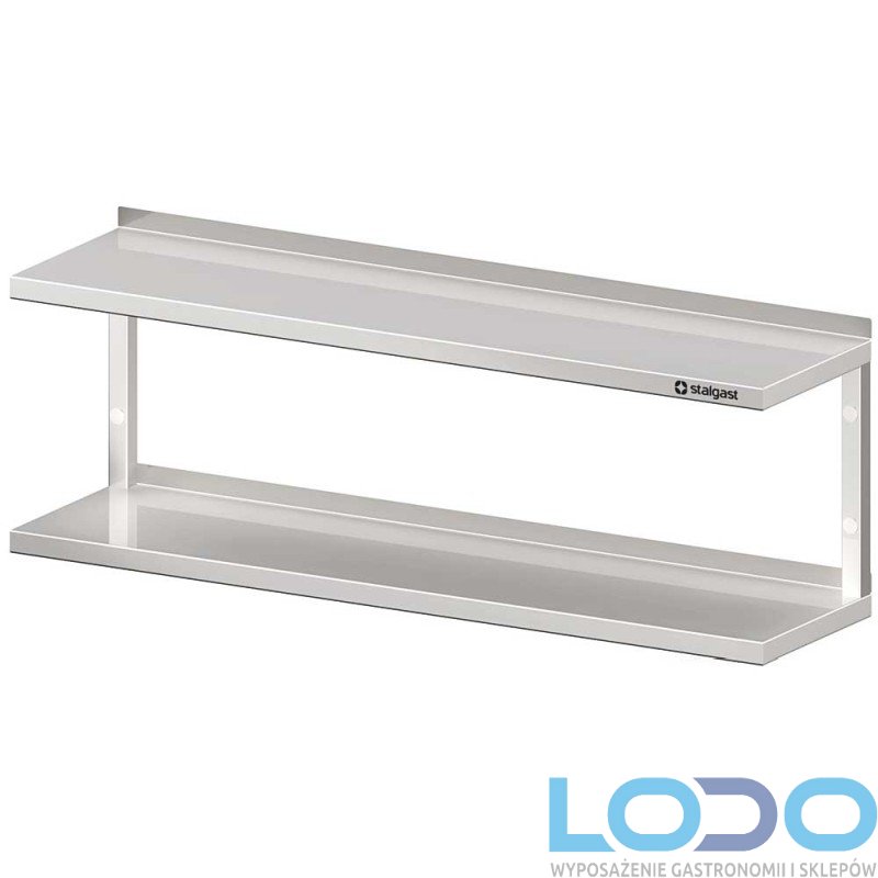 PÓŁKA WISZĄCA WZMOCNIONA PODWÓJNA STALGAST 1200x400x390mm