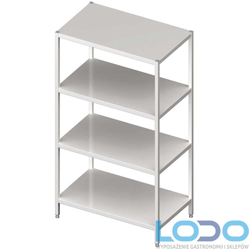 REGAŁ MAGAZYNOWY Z PÓŁKAMI PEŁNYMI STALGAST 1400x400x1800mm