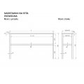 NADSTAWKA NA STÓŁ PODWÓJNA STALGAST 700x300x700mm