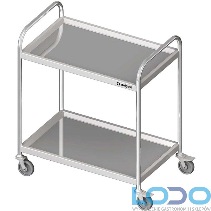 WÓZEK KELNERSKI DWUPÓŁKOWY STALGAST 800x600x950mm