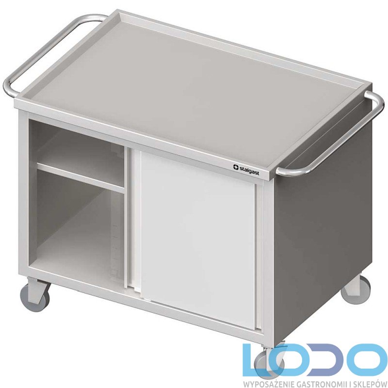 WÓZEK Z SZAFKĄ I DRZWIAMI SUWANYMI STALGAST 1000x600x850mm