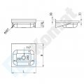 UMYWALKA KOMAT KUT-172 400x385x110mm