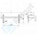 PÓŁKA WISZĄCA PRZESTAWNA KOMAT KPT-092 1000x400x400mm