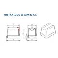 KOSTKARKA DO LODU ASBER AIM-20AS 22kg/24h NATRYSKOWA