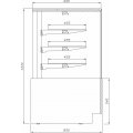 LADA CUKIERNICZA NEUTRALNA C-1 RAFAELLO wym.645x850x1370mm