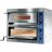 PIEC DO PIZZY DWUKOMOROWY X-LINE 2x4x36 STALGAST wym.1010x850x750mm