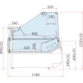 LADA CHŁODNICZA LUZON DEEP 0.94 wym.1020x1180x1220mm